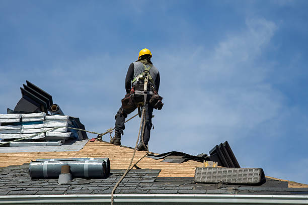 Professional Flat Roof Repair technician working in Los Alamos, CA